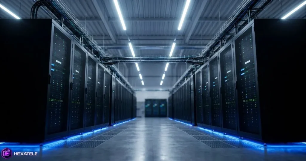 Salle de datacenter avec redondance serveur pour un service IPTV stable