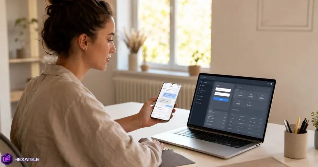Utilisatrice contactant le support pour récupérer ses codes IPTV depuis son espace client