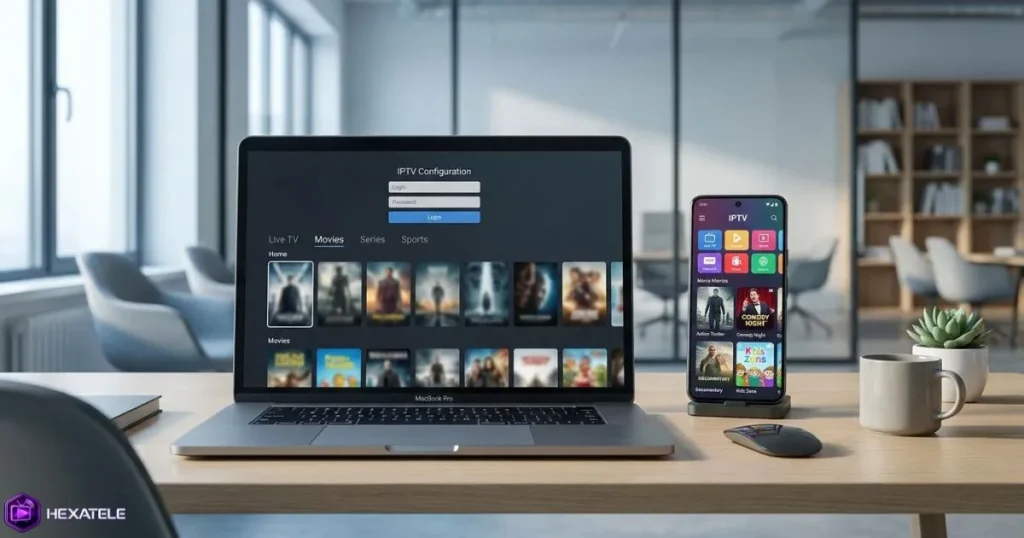 Configuration d'un lecteur IPTV sur smartphone et ordinateur portable