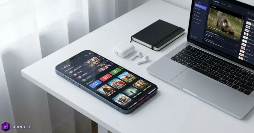 Configuration d'une meilleure application IPTV sur smartphone iPhone et ordinateur portable