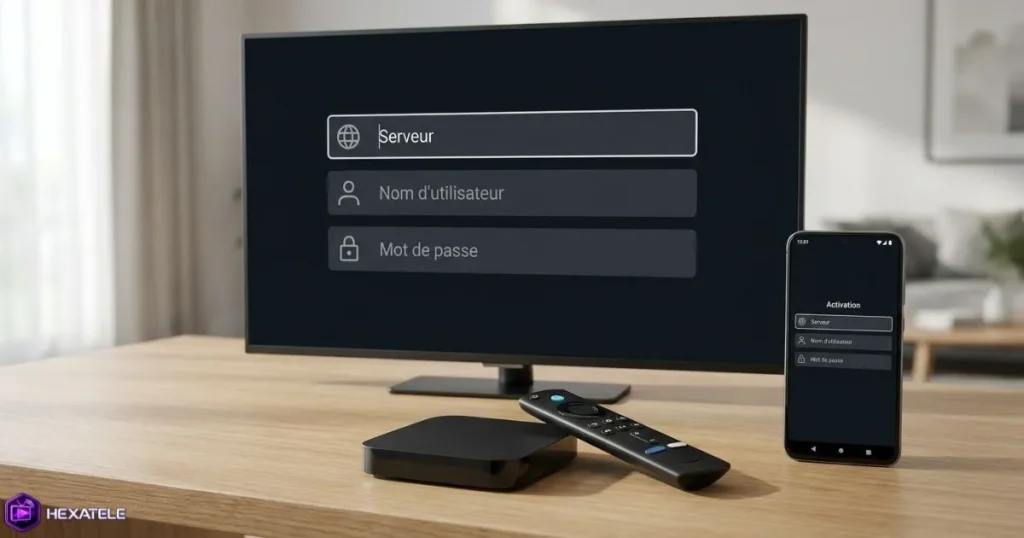 Activation code IPTV sur Firestick et Android TV - configuration identifiants