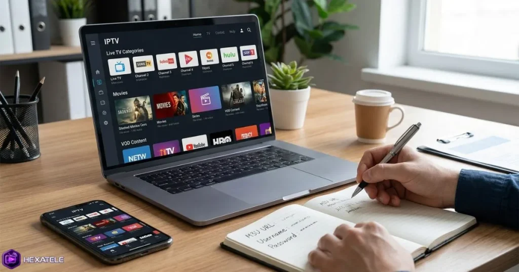 Exporter playlist IPTV avant de changer d'application.