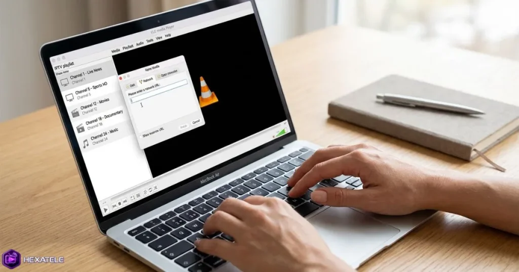 Configuration playlist M3U Mac dans VLC pour regarder l'IPTV sur Mac
