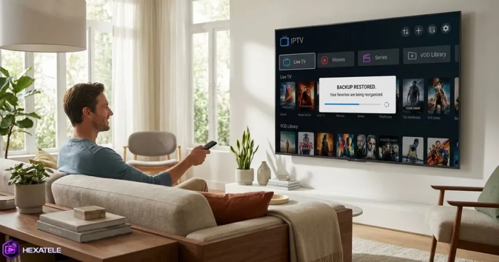 Sauvegarder et restaurer ses favoris IPTV lors d'une migration.