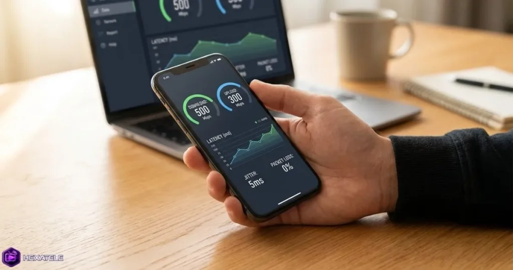 Test de performance serveur IPTV et mesure du temps de réponse sur smartphone