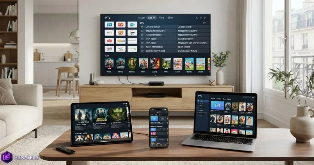 Télévision française IPTV sur plusieurs appareils compatibles