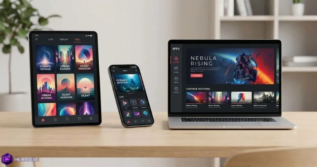 Comparatif des meilleures applications IPTV sur plusieurs appareils : Smart TV, tablette et smartphone